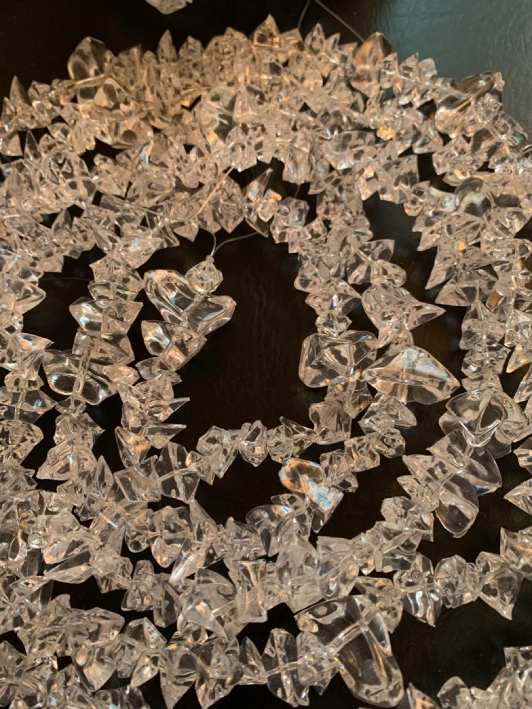 Acrylic Crystal Holiday Garland - 8.5 feet each - photo 3
