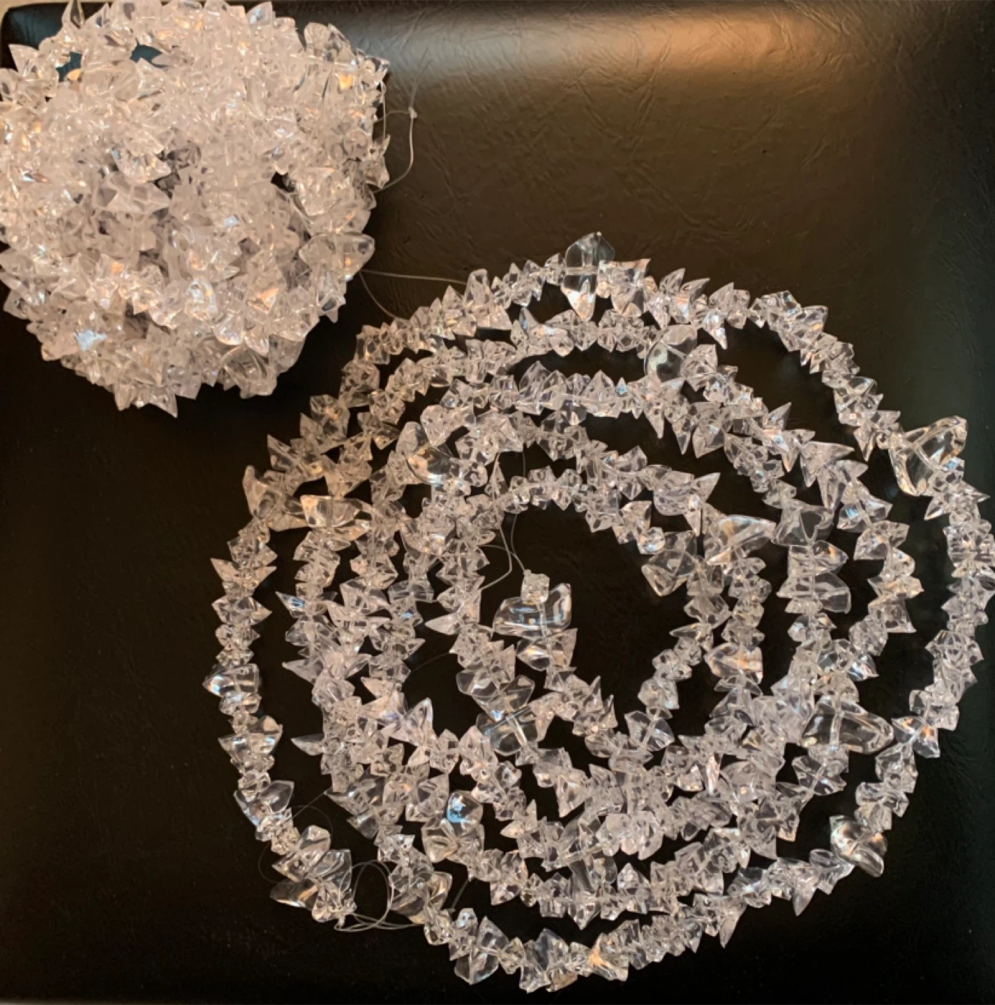 Acrylic Crystal Holiday Garland - 8.5 feet each - photo 2