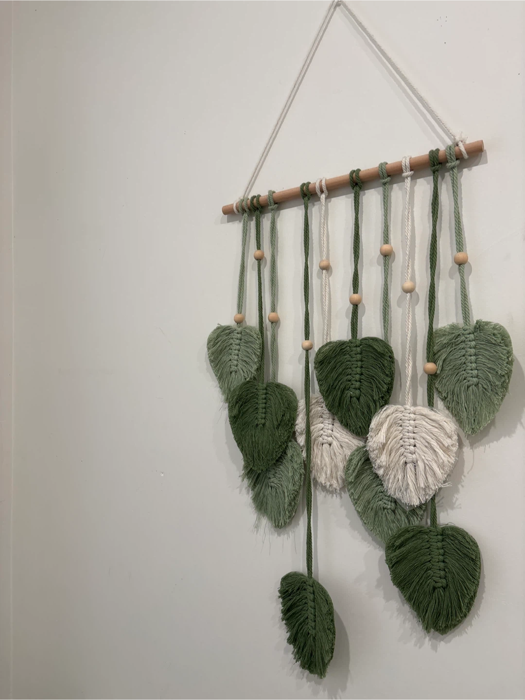 Macrame Leaf Wall Hanging Decor - photo 2
