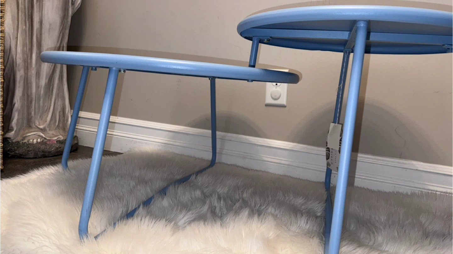 Blue Nesting Side Tables
