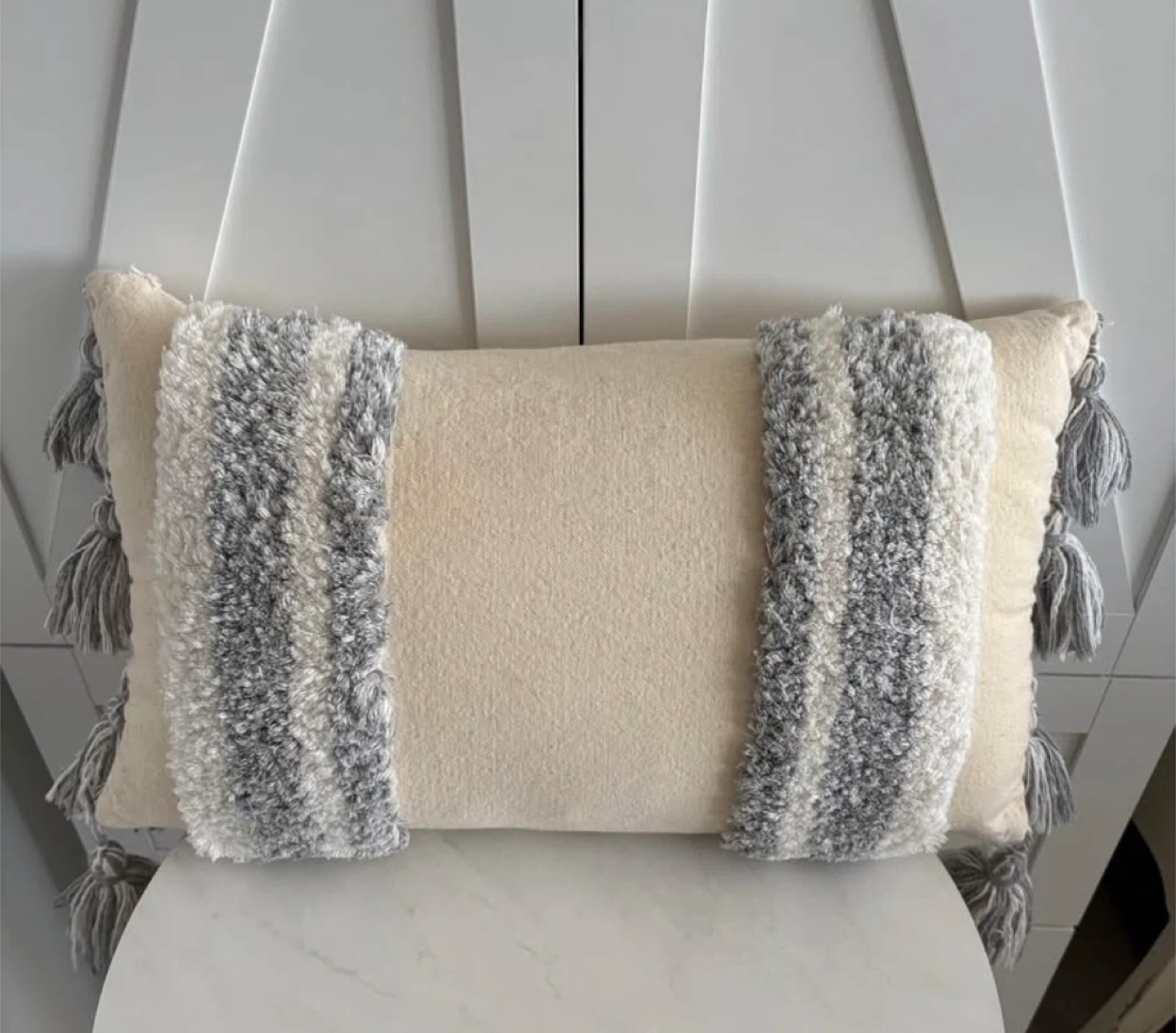 Decorative Throw Pillow with Tassels - photo 3