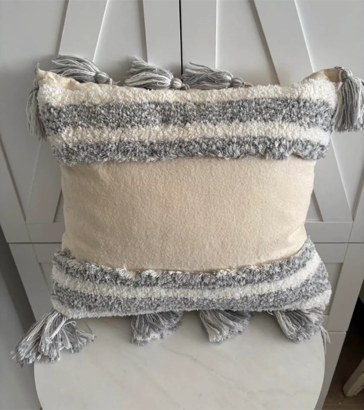 Decorative Throw Pillow with Tassels - photo 4