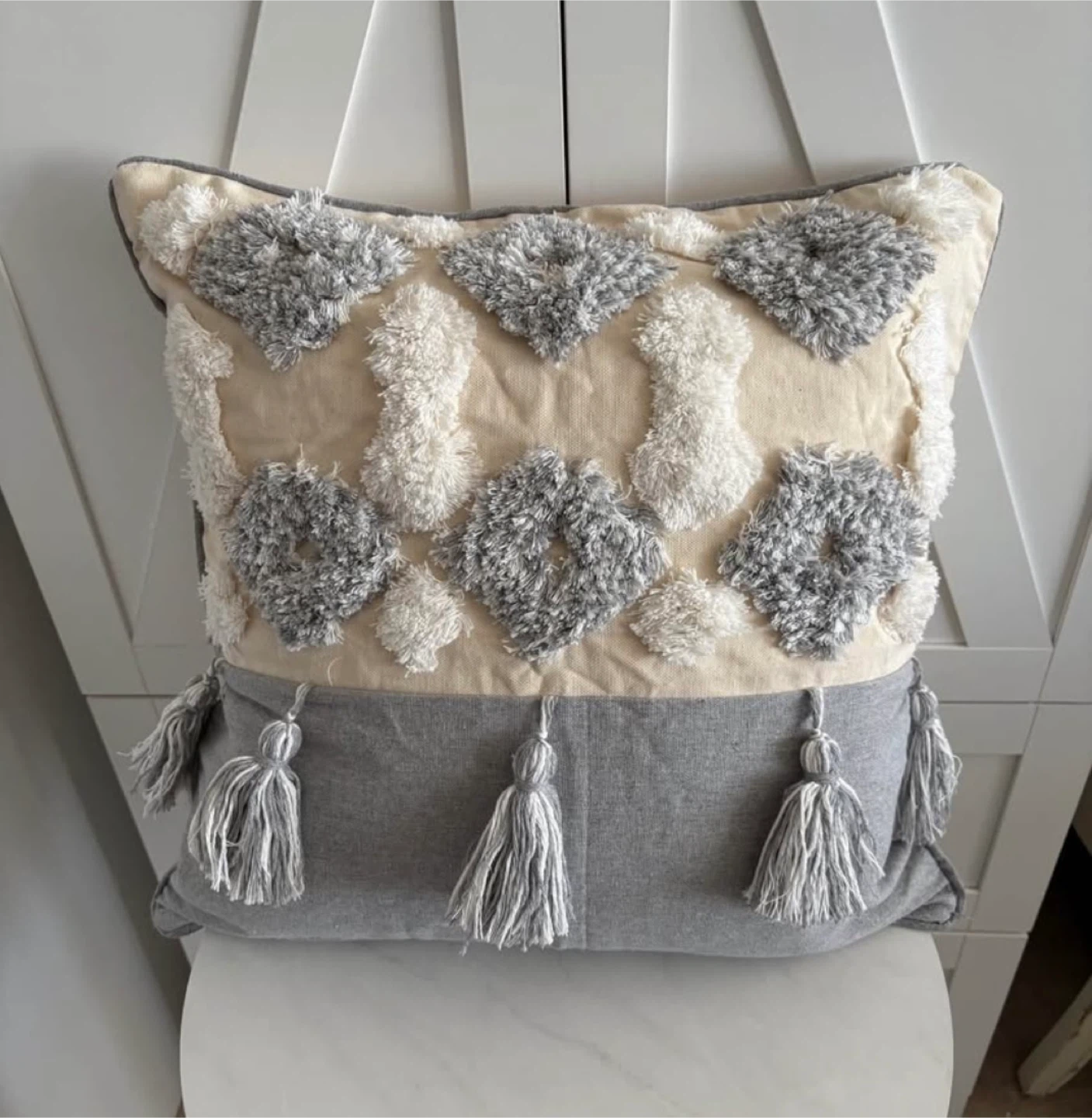 Decorative Throw Pillow with Tassels - photo 5
