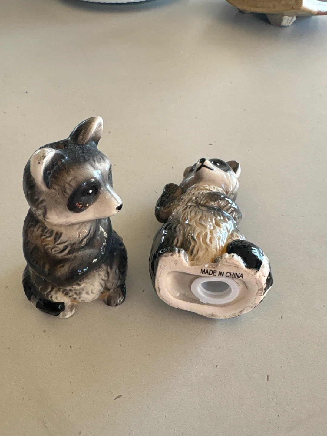 Raccoon Salt and Pepper Shakers - photo 2