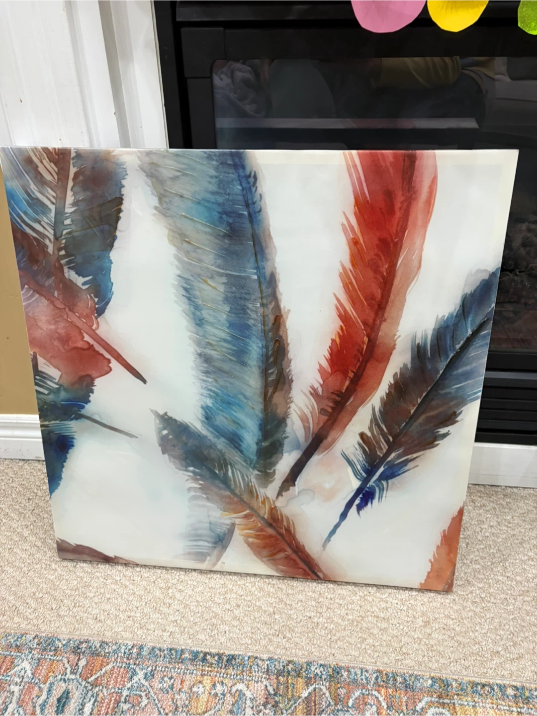 Feather Art Canvas Print