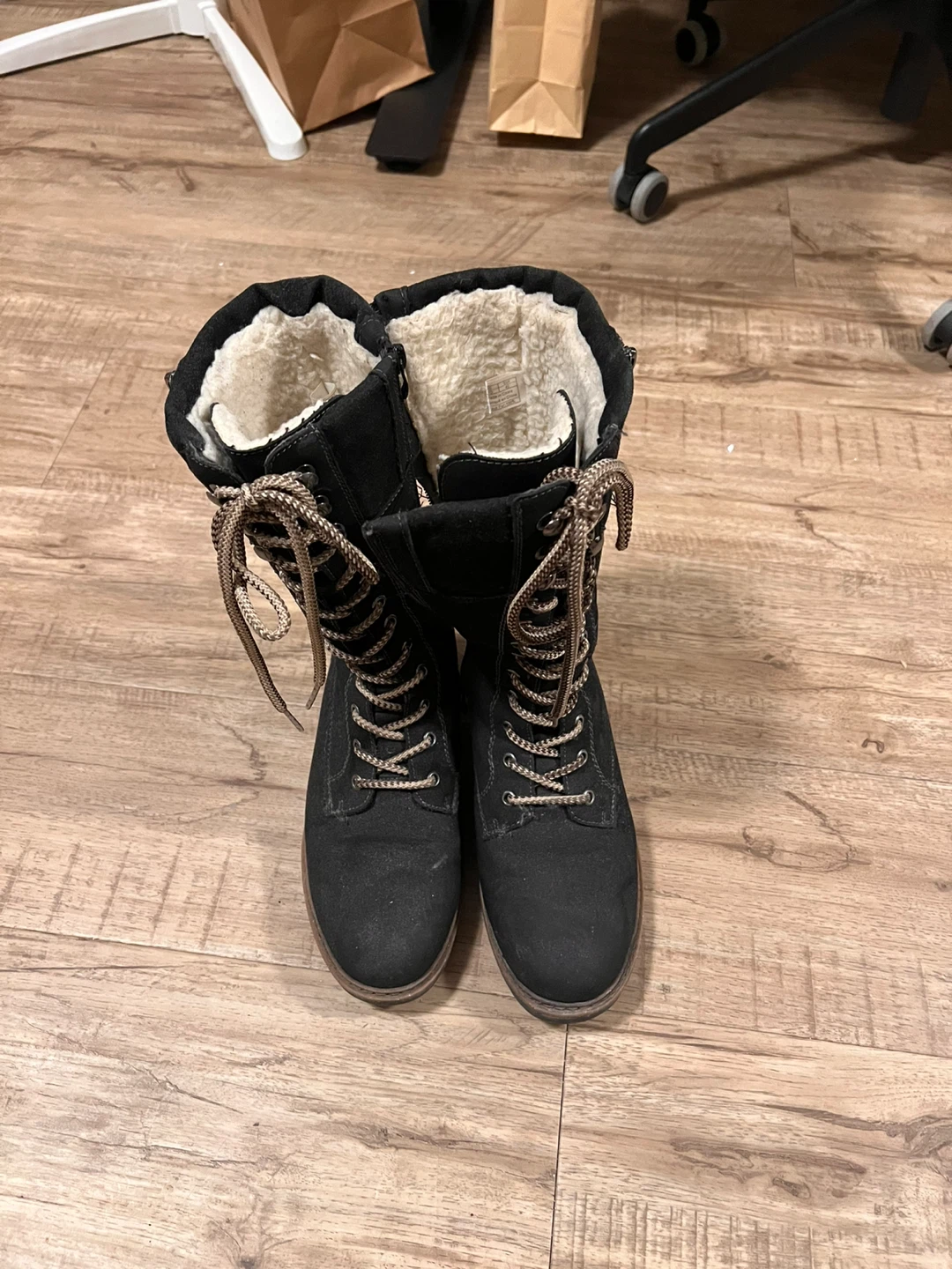 Black Lined Winter Boots - photo 2