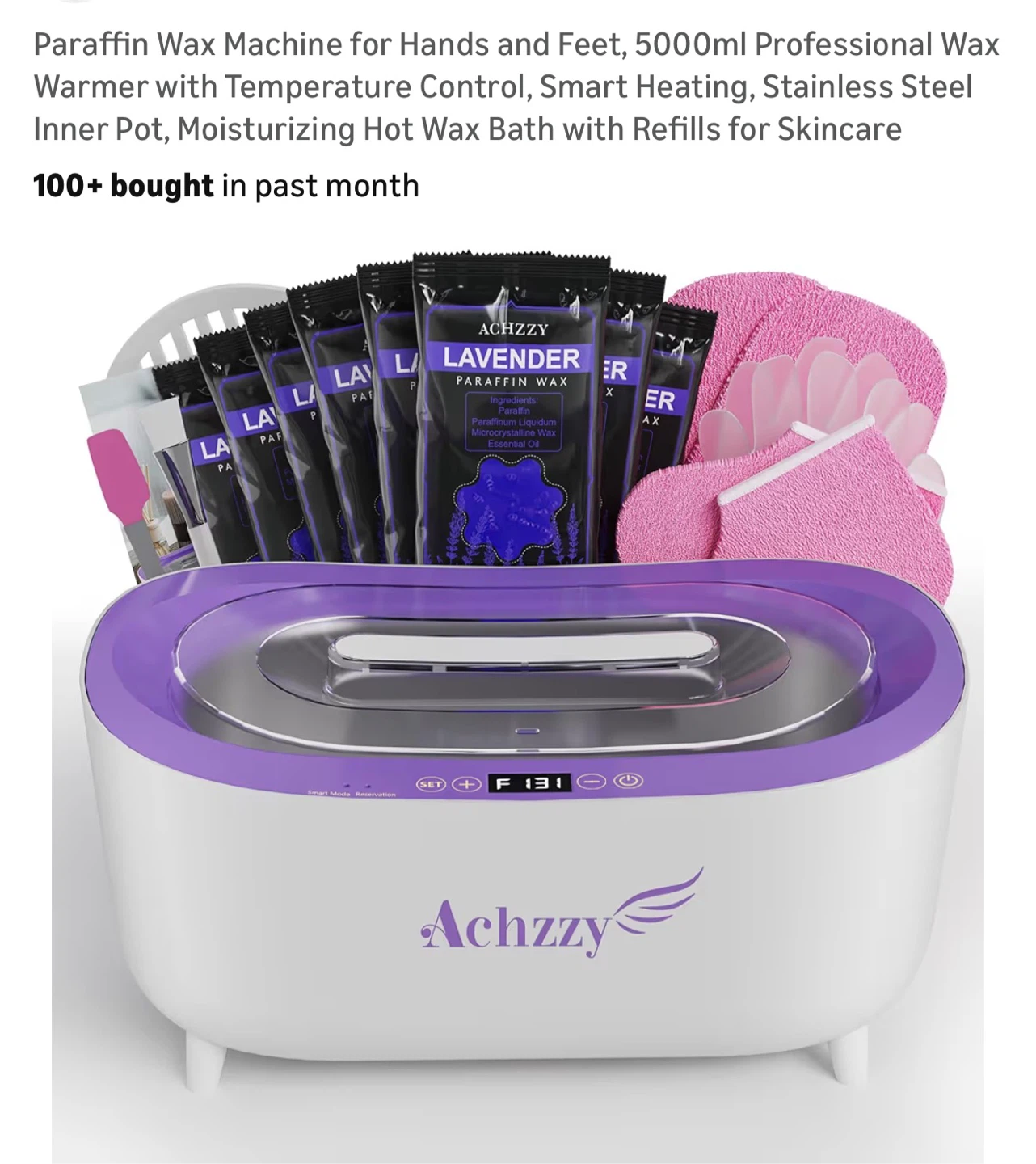 Achzzy Paraffin Wax Machine with 5000ml Warmer