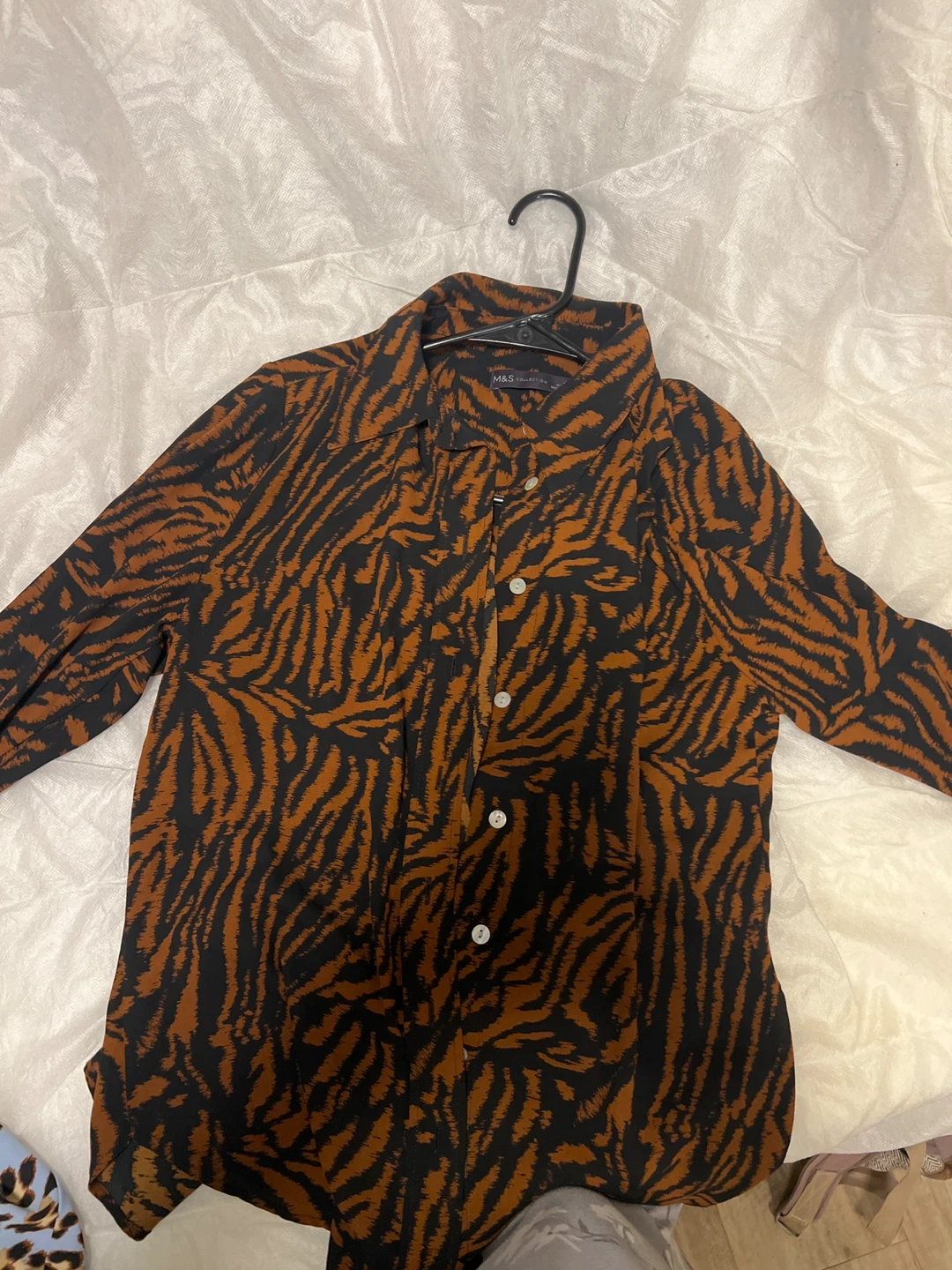 M&S Collection Tiger Print Shirt - Size 10