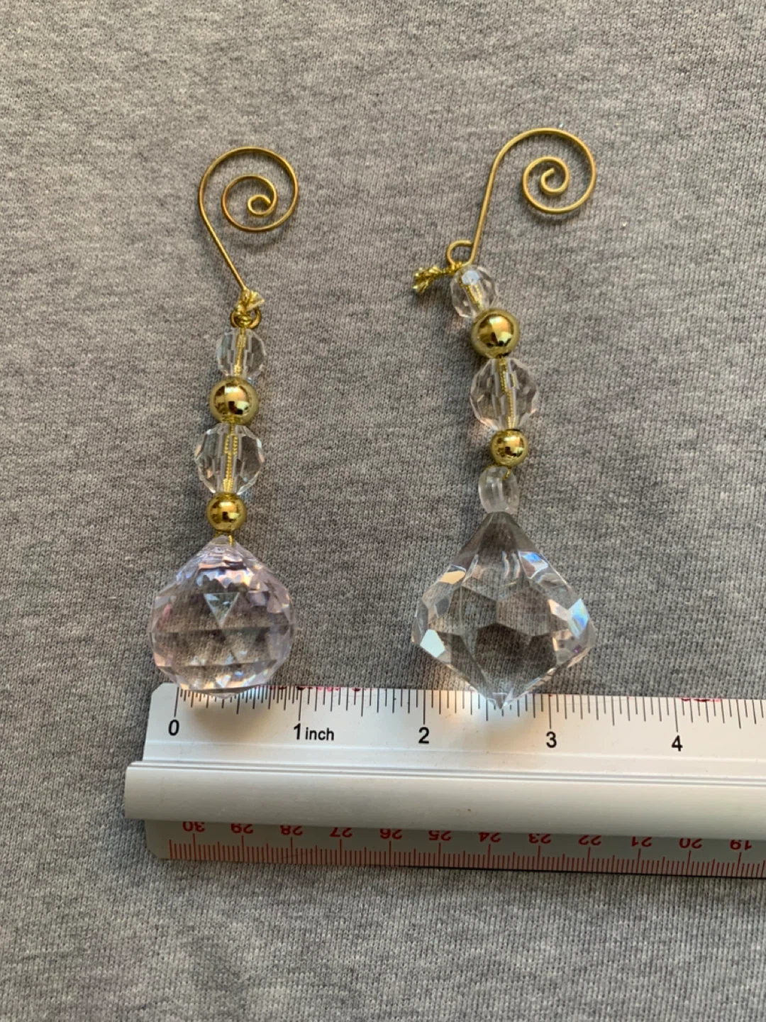 Set of 3 Crystal Hanging Ornaments - photo 3