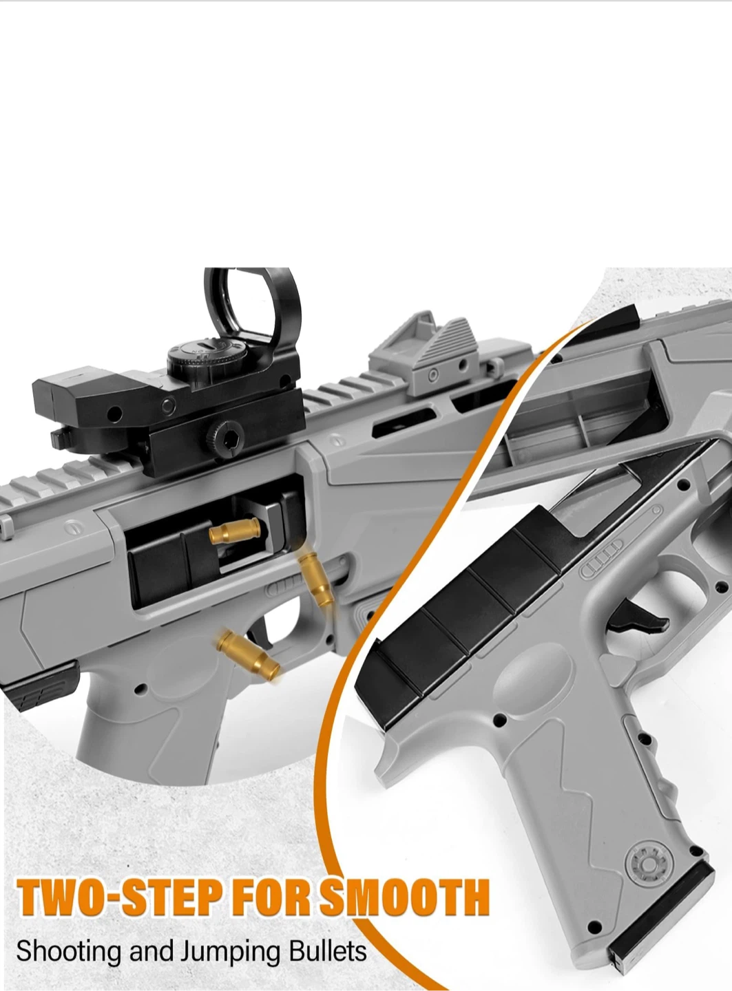Safe Foam Soft Bullet Toy Gun with Jumping Bullets - photo 5