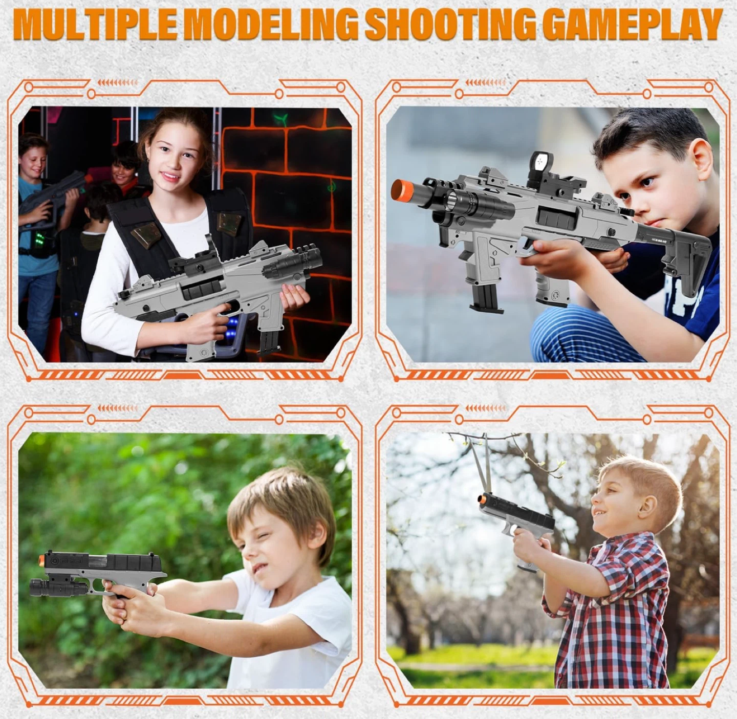 Safe Foam Soft Bullet Toy Gun with Jumping Bullets - photo 3