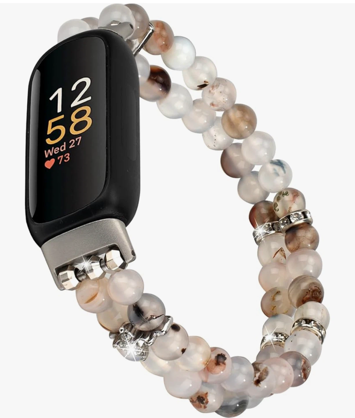 Fitbit Inspire 3 Band - Beaded Bracelet Style - photo 2