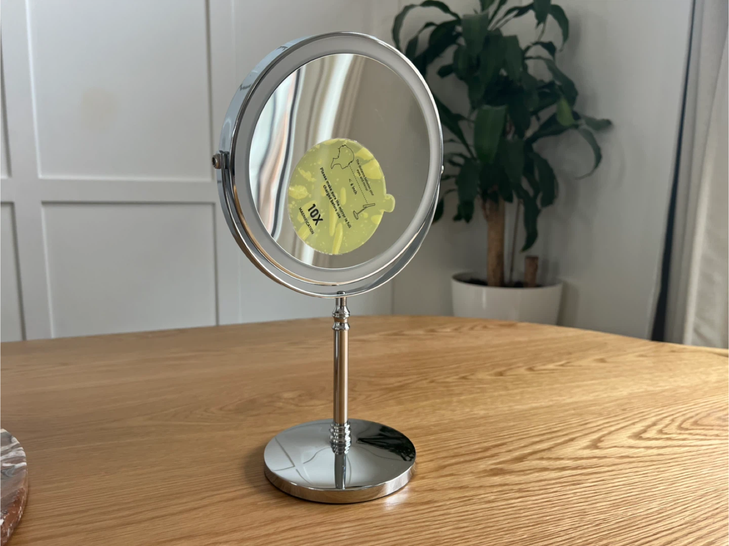 LED Makeup Mirror - 8 Inch, 10x Magnification - photo 3