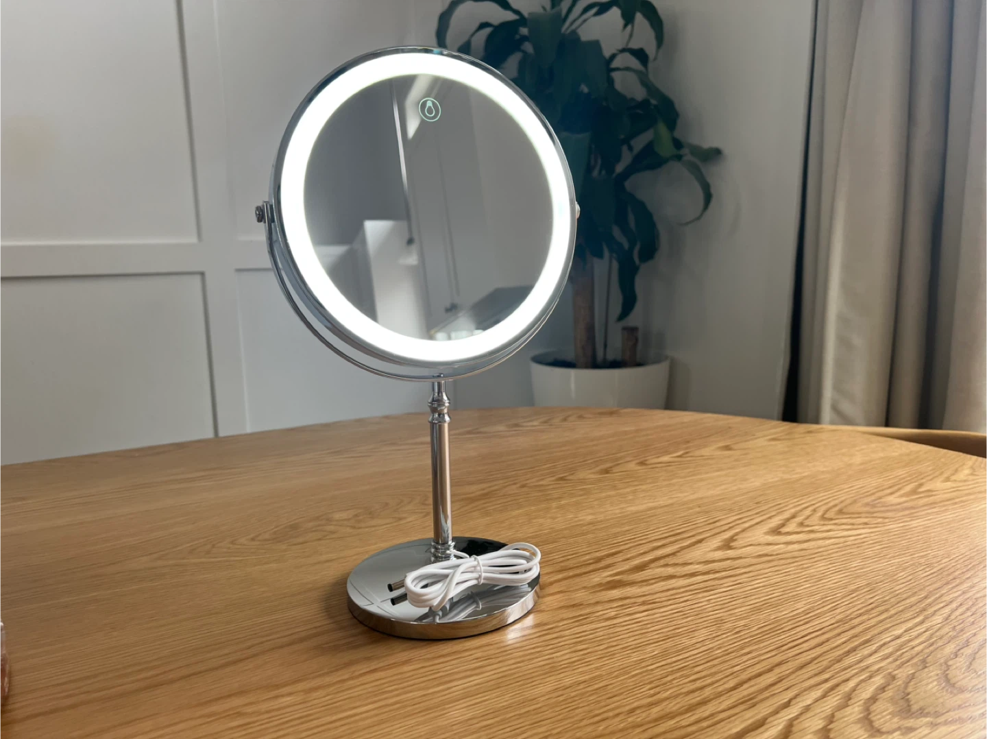 LED Makeup Mirror - 8 Inch, 10x Magnification - photo 4