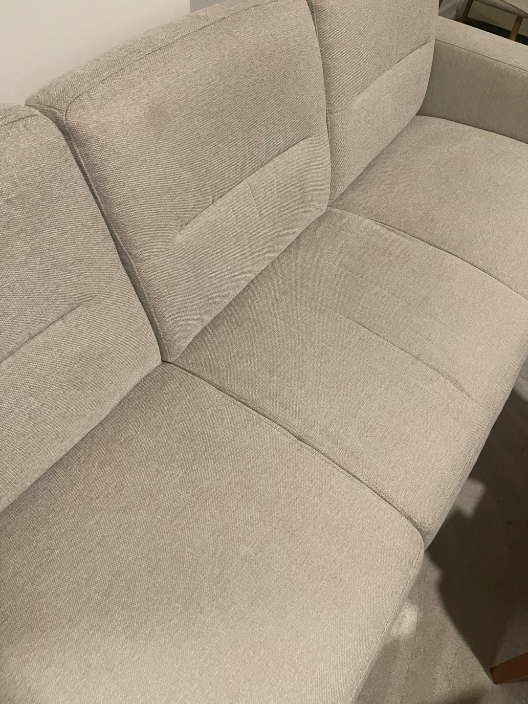 Light Beige 3-Seater Sofa - photo 5