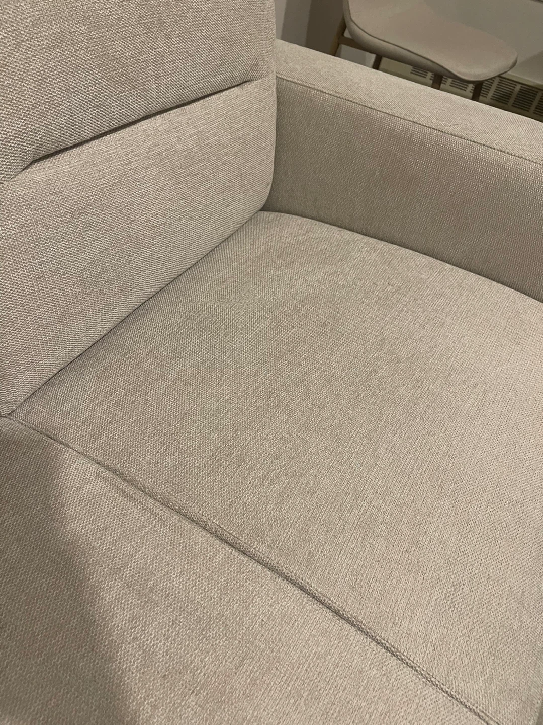 Light Beige 3-Seater Sofa - photo 2