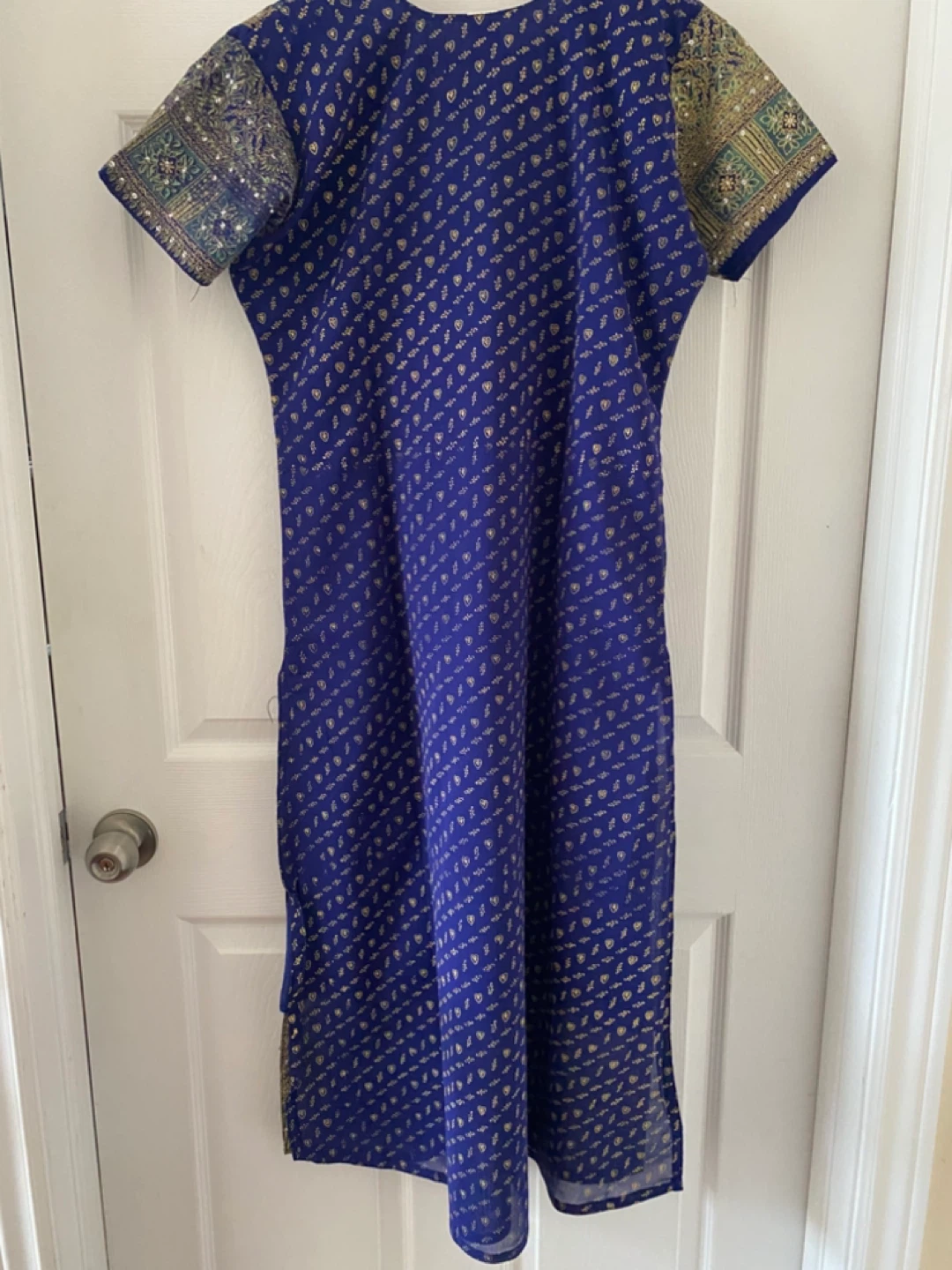 Blue Embroidered Kurti Top - photo 5