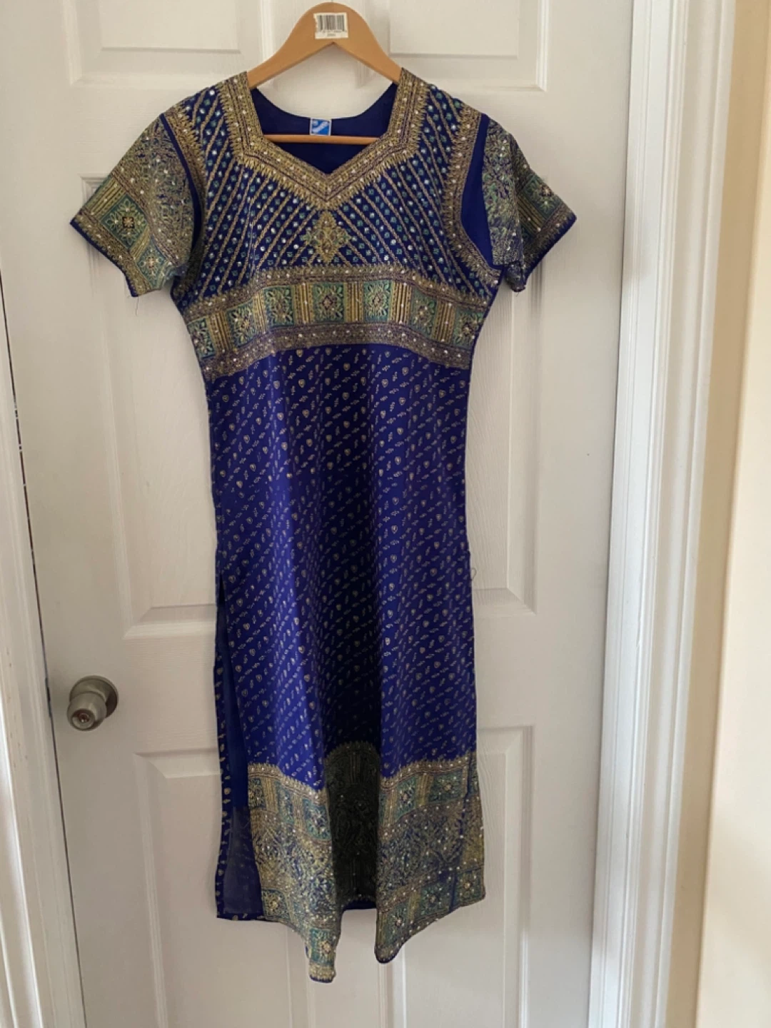 Blue Embroidered Kurti Top - photo 2