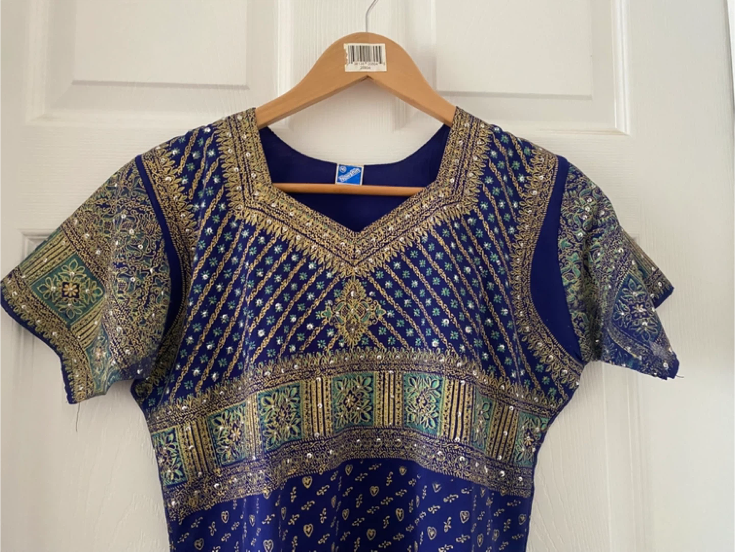 Blue Embroidered Kurti Top - photo 3