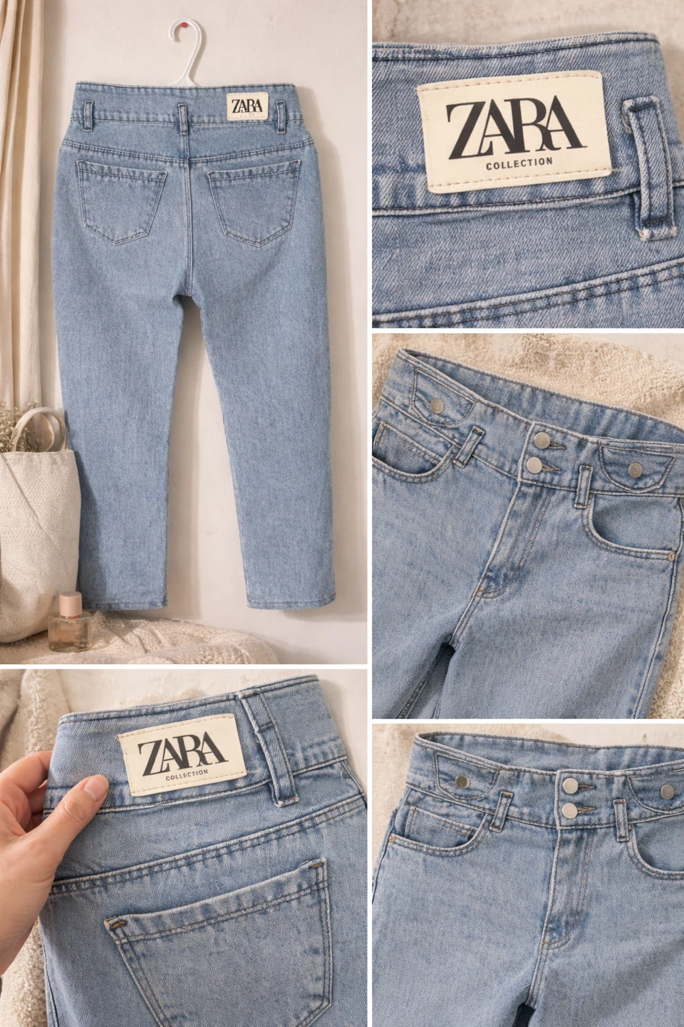 ZARA Collection Light Wash Denim Jeans