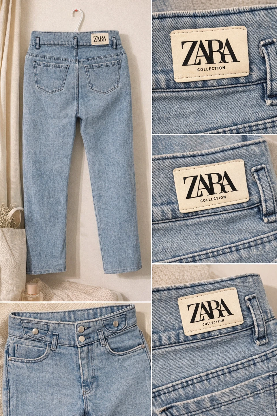 ZARA Collection Light Wash Denim Jeans - photo 2