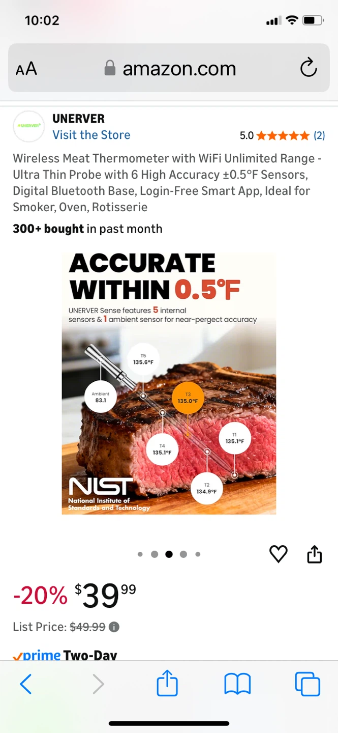 UNERVER Wireless Meat Thermometer with WiFi - photo 4