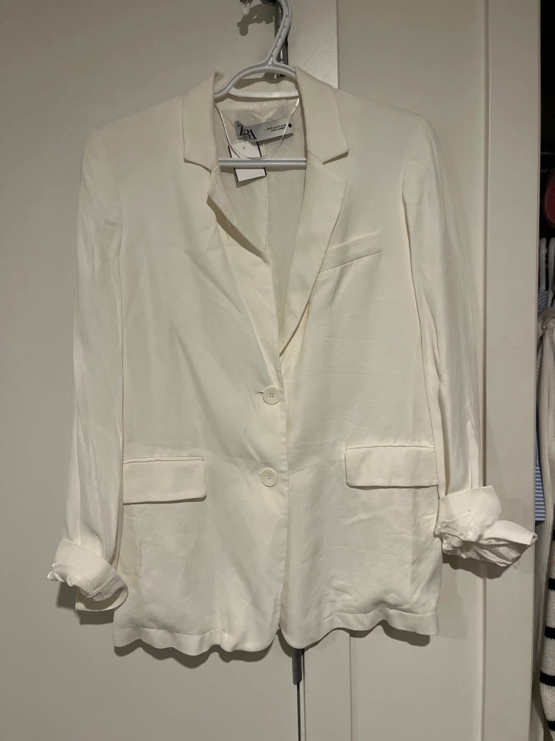 ZARA White Blazer