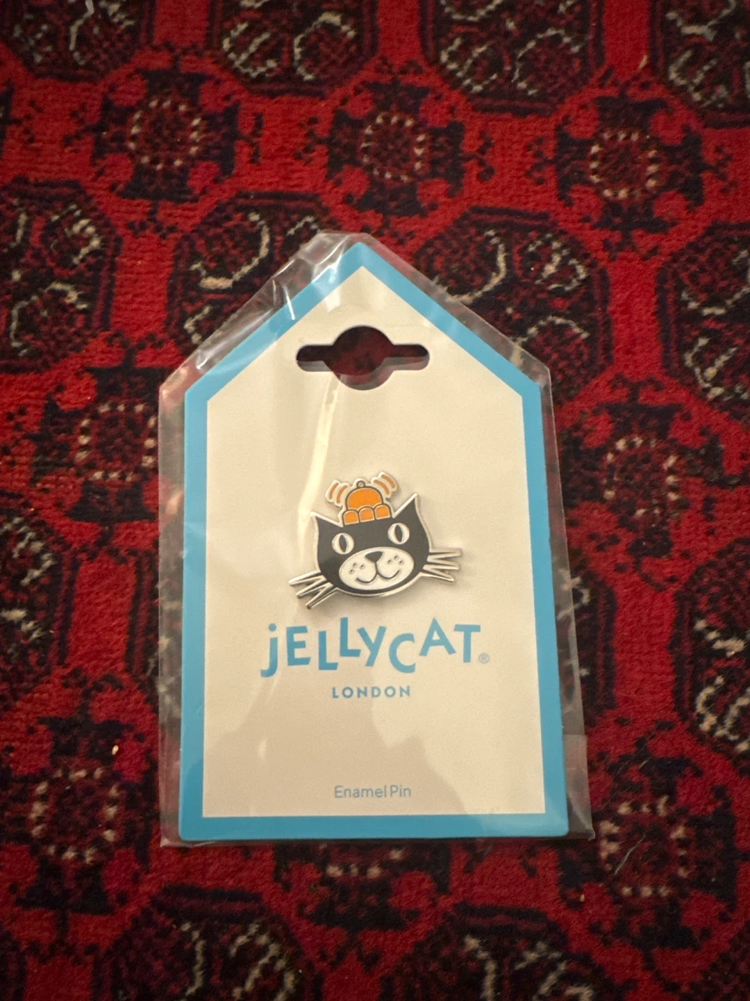 Jellycat London Enamel Pin - Cat with Hat