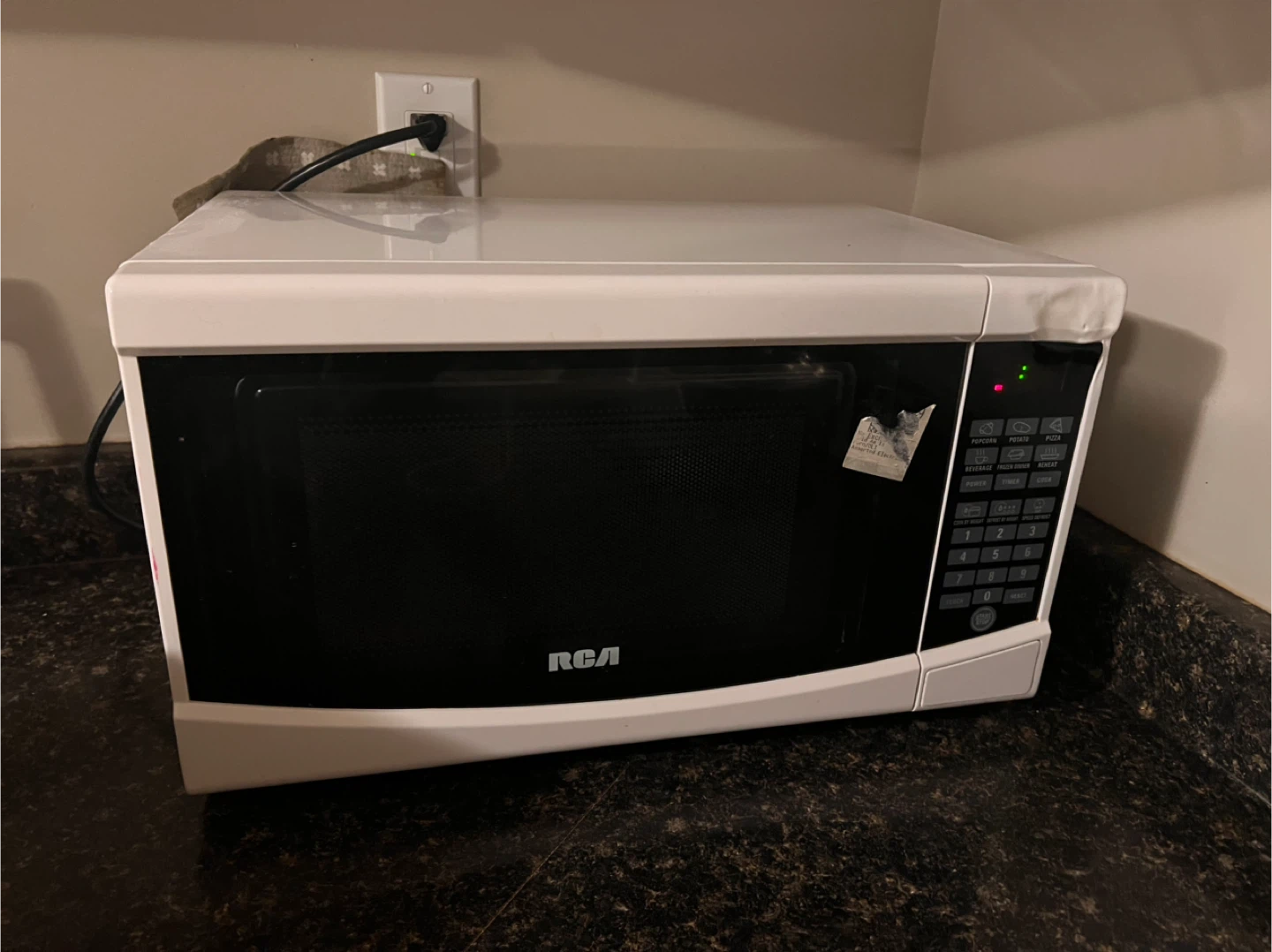 RCA White Microwave