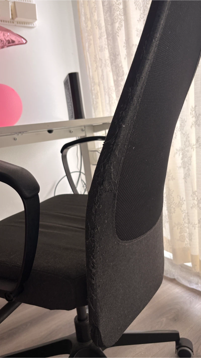 White Standing Desk + Chair + Cord Organizer - photo 5