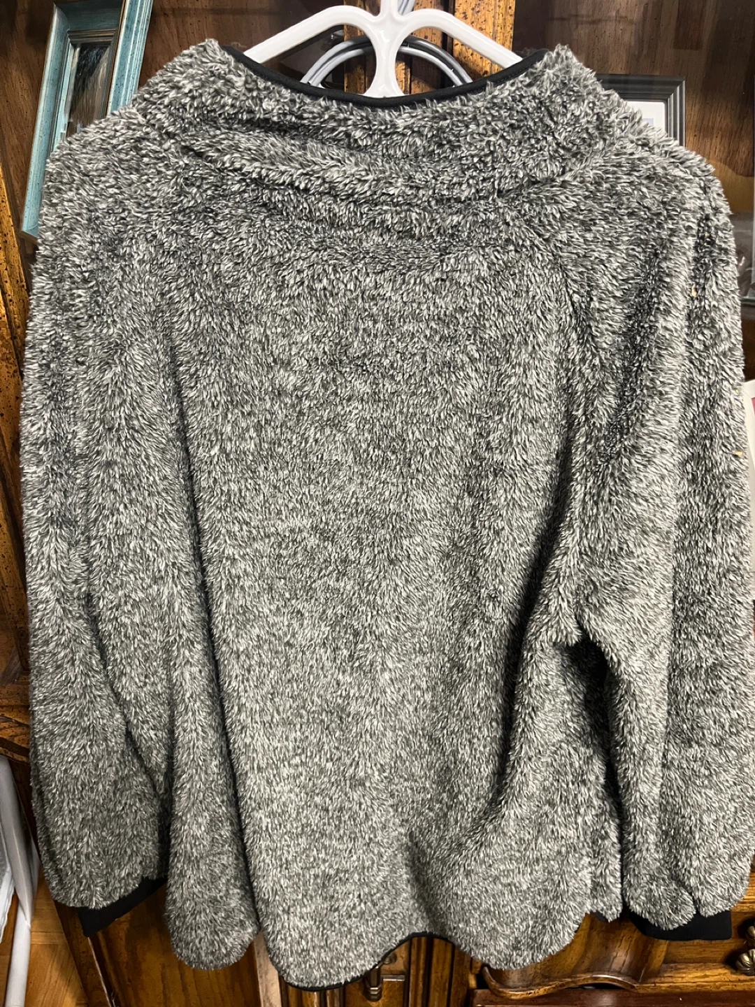 Fuzzy Grey Pullover Sweater - photo 2