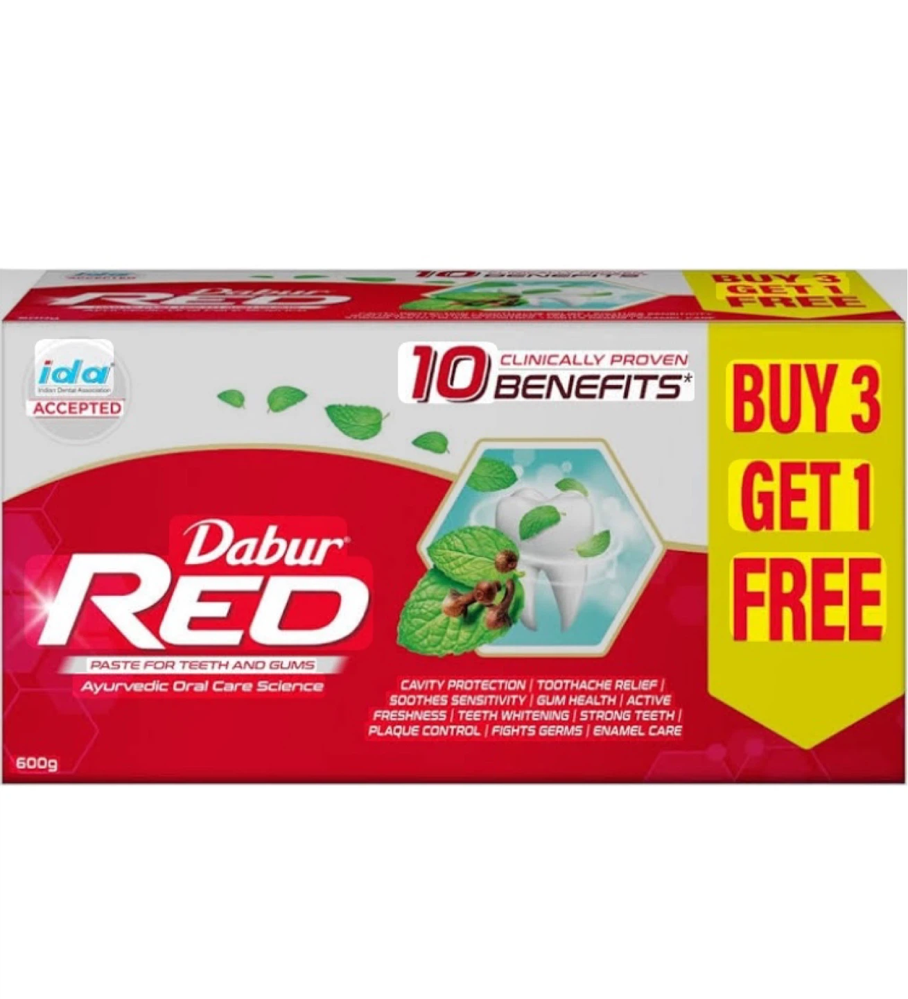 Dabur Red Paste for Teeth and Gums 600g