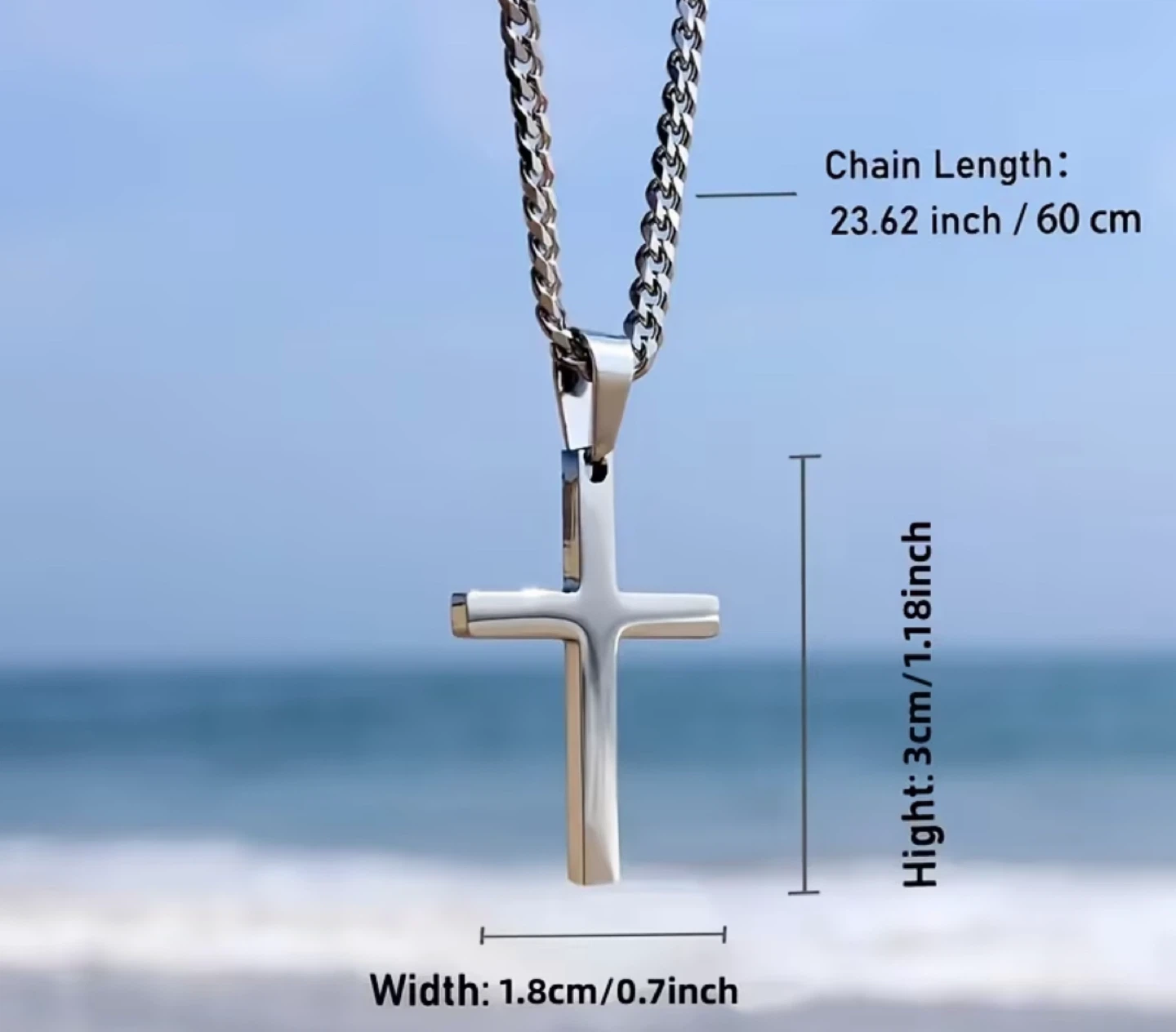 Gold Cross Pendant Necklace - photo 2