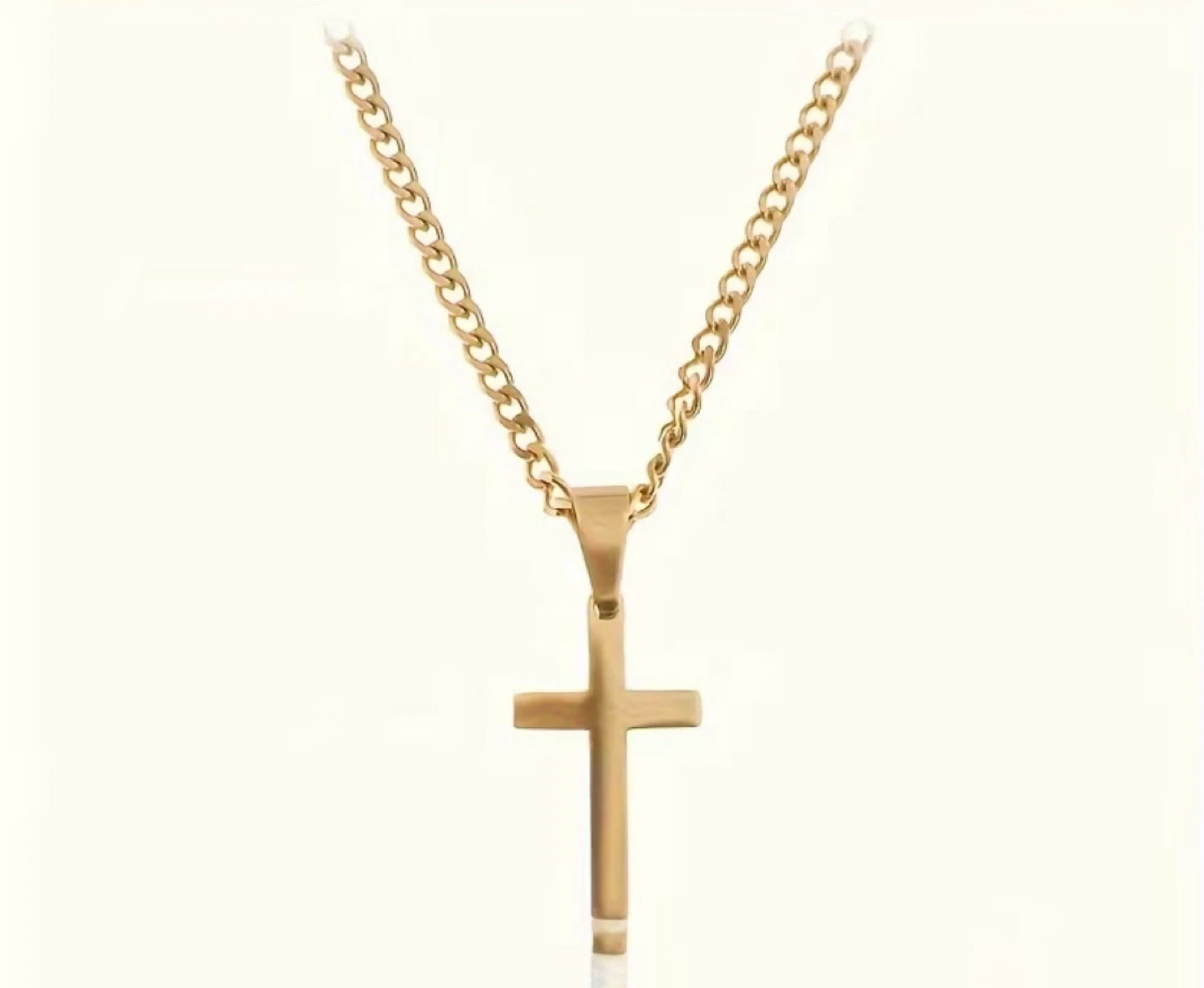 Gold Cross Pendant Necklace - photo 3
