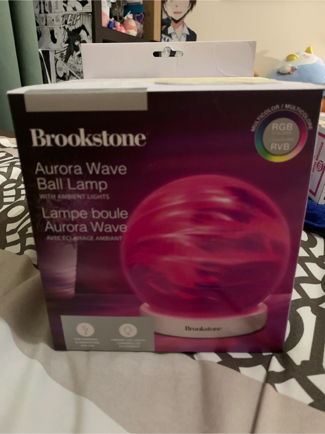 Brookstone Aurora Wave Ball Lamp with Ambient Lights