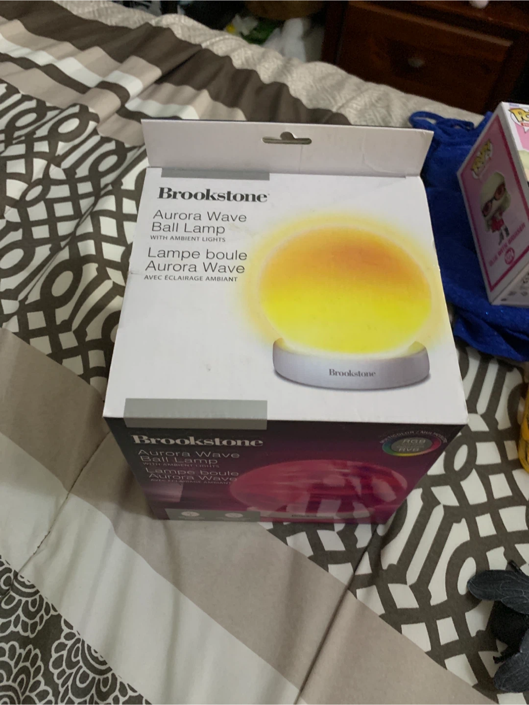Brookstone Aurora Wave Ball Lamp with Ambient Lights - photo 2