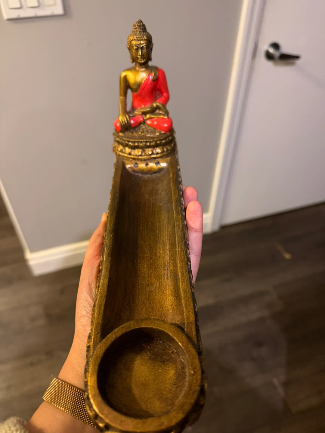 Buddha Incense stick Holder with ash catcher