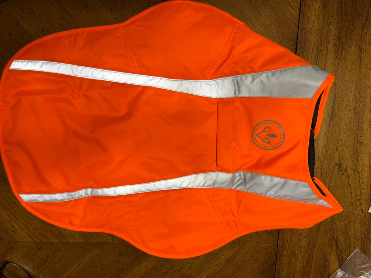 BASSDASH Orange Puffer Dog Vest