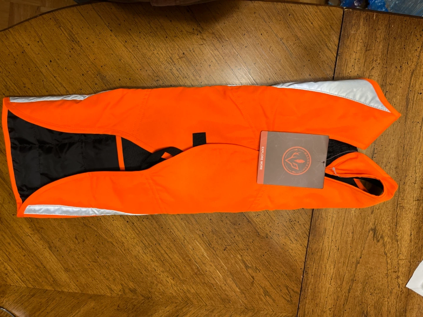 BASSDASH Orange Puffer Dog Vest - photo 2
