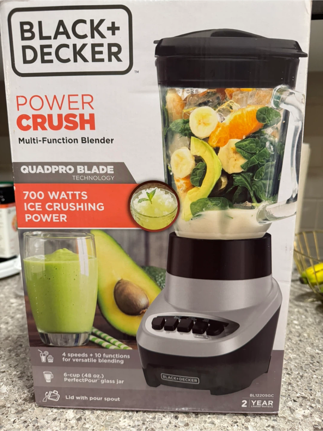 Black+Decker Power Crush Multi-Function Blender 700W