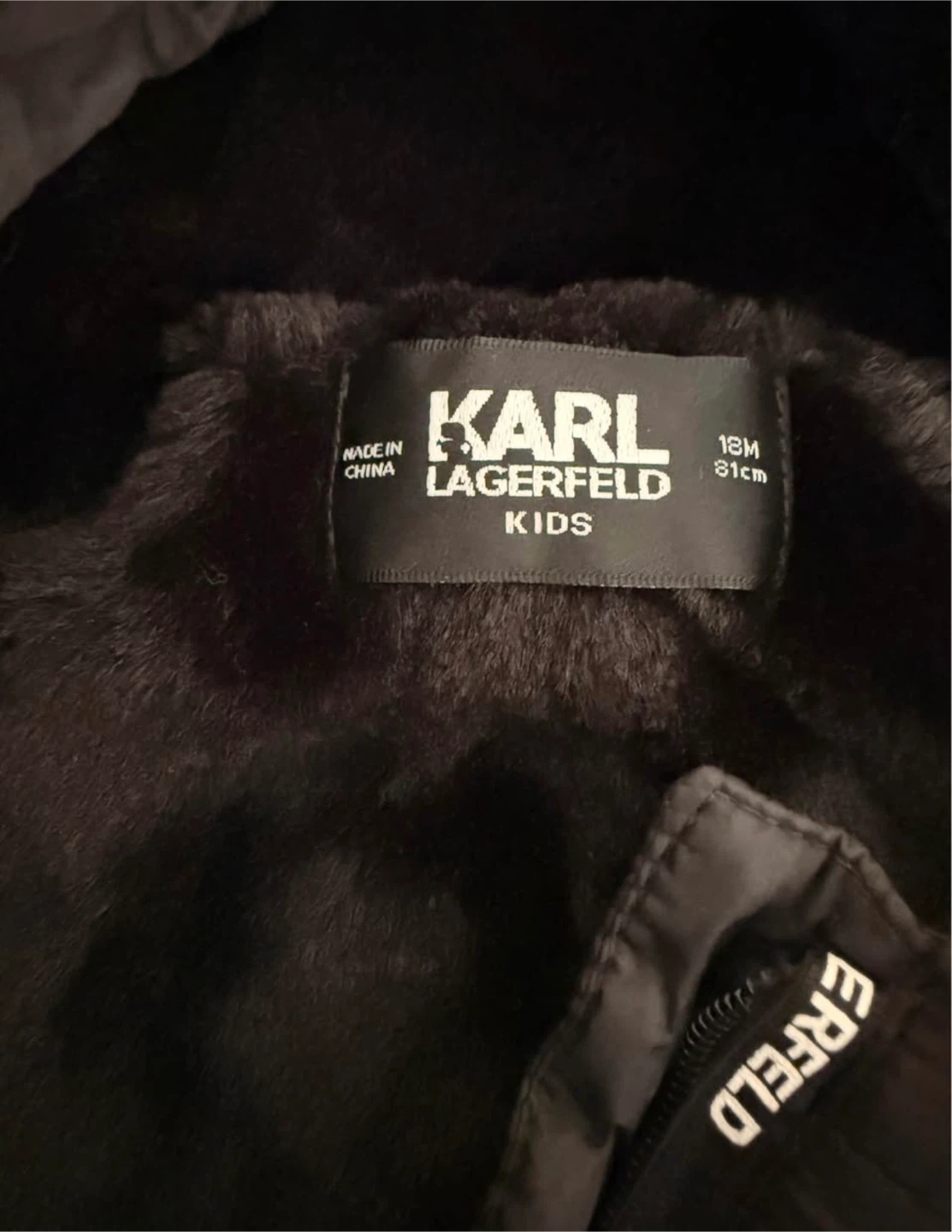 Karl Lagerfeld Kids Padded Snowsuit 18M / 81cm Black - photo 3