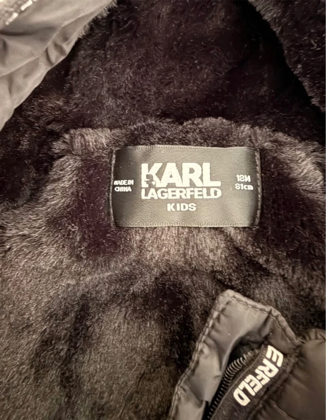 Karl Lagerfeld Kids Padded Snowsuit 18M / 81cm Black - photo 5