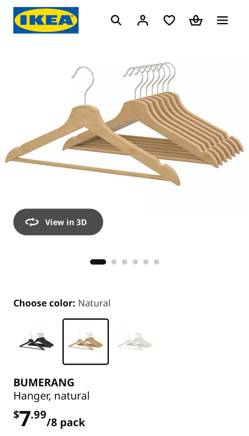 30 Hangers (top+bottom) ikea - photo 2