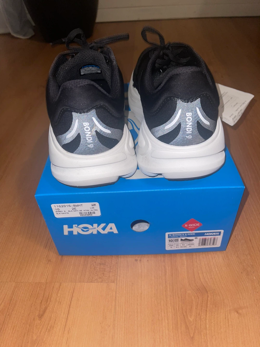 Hoka Bondi 9 X-Wide Women's Running Shoes Black Size 10 - photo 4
