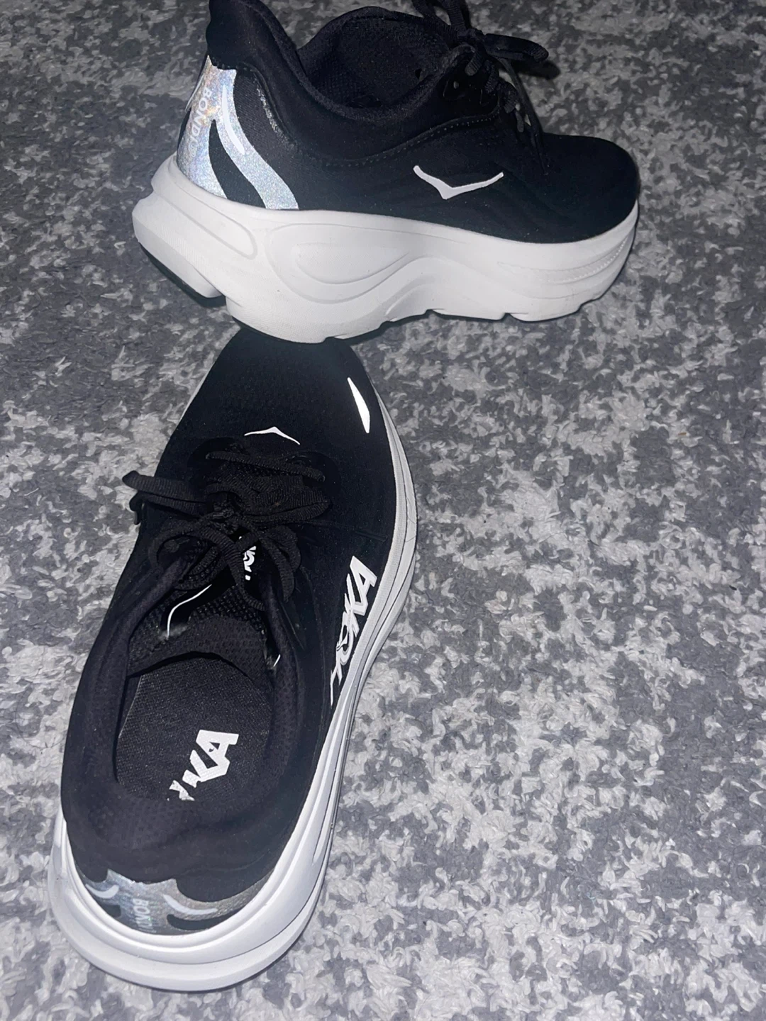Hoka Bondi 9 X-Wide Women's Running Shoes Black Size 10