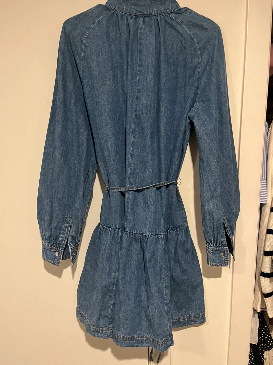 H&M Denim Dress with Belt - photo 2