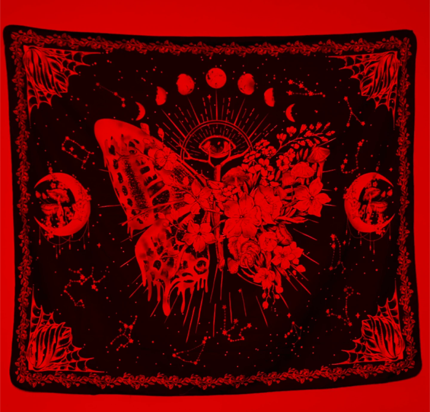 Celestial Butterfly Wall Tapestry – UV Rctve Psychdlc Wll Hngng - photo 5