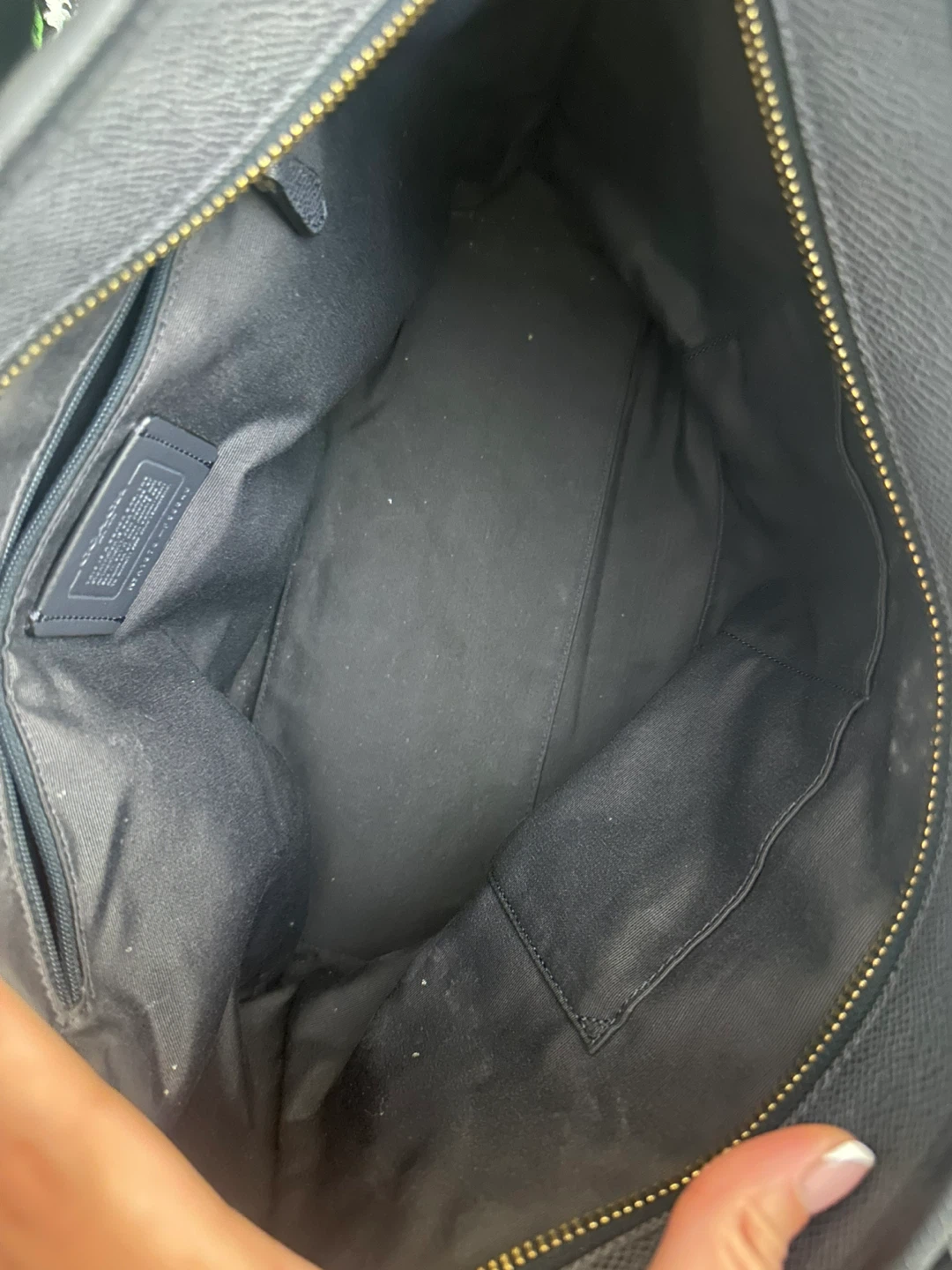 Coach Black Leather Tote Bag - photo 3
