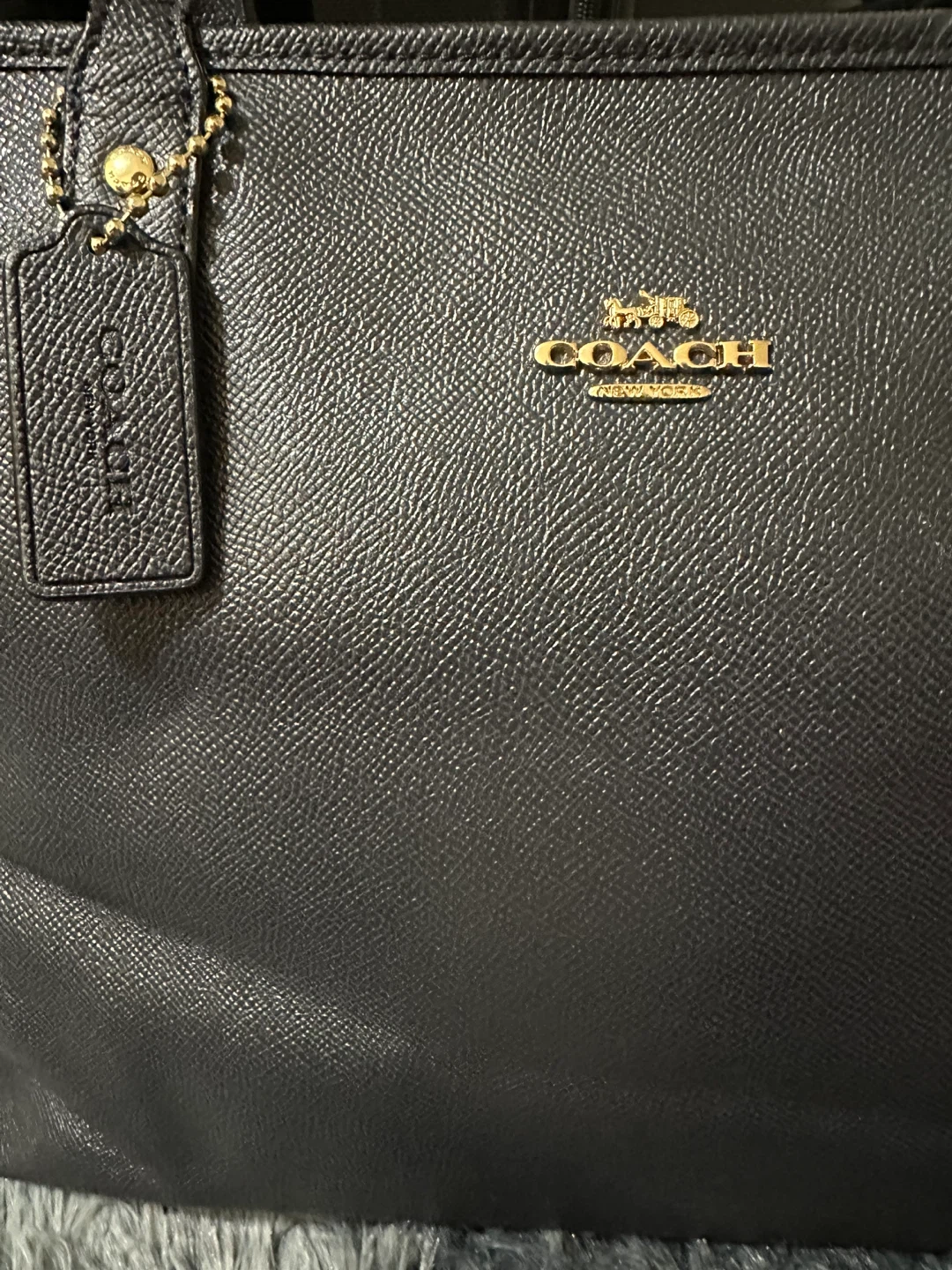 Coach Black Leather Tote Bag - photo 2