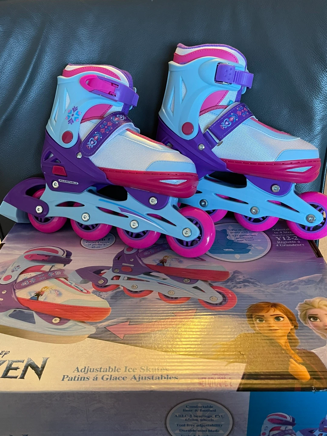 Skates for kids convertible 2in1 adjustable size Y12-2 Frozen - photo 2